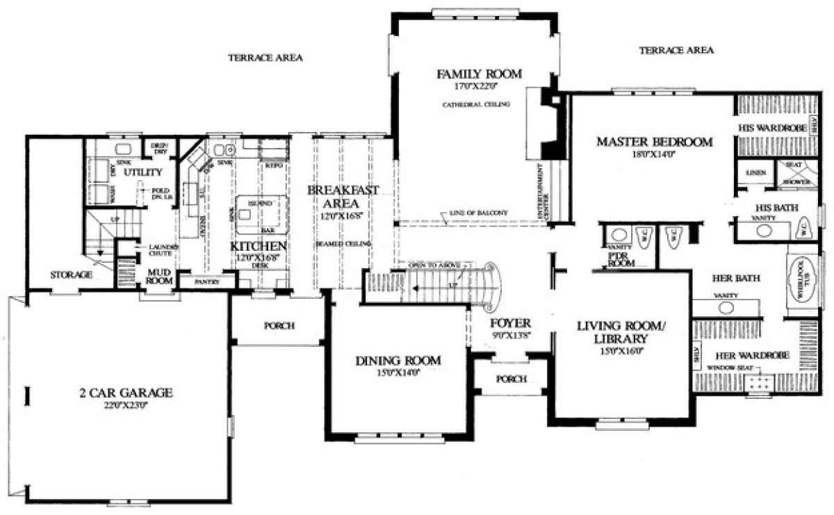 Floorplan 1 for House Plan #7922-00131