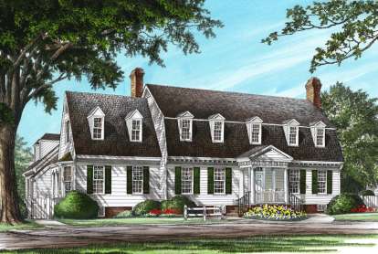 4 Bed, 3 Bath, 3423 Square Foot House Plan - #7922-00137