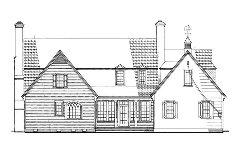 Country House Plan #7922-00137 Elevation Photo