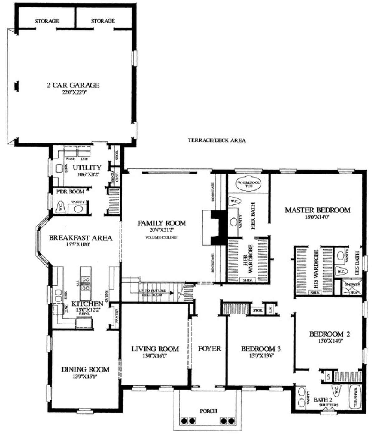 Floorplan 1 for House Plan #7922-00138
