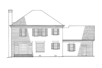 Early American House Plan #7922-00139 Elevation Photo