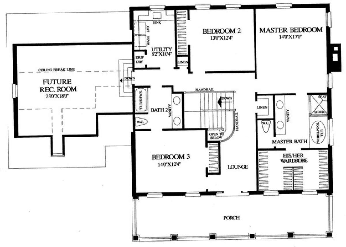 Floorplan 2 for House Plan #7922-00139