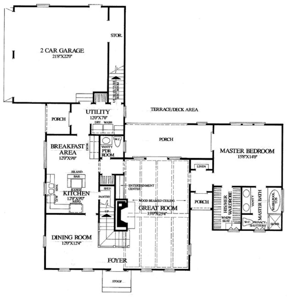 Floorplan 1 for House Plan #7922-00140