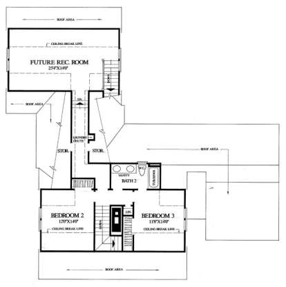 Floorplan 2 for House Plan #7922-00140