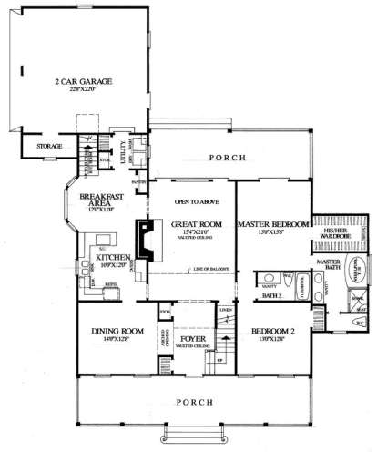 Floorplan 1 for House Plan #7922-00143