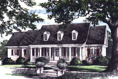 Southern House Plan #7922-00144 Elevation Photo