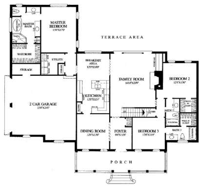 Floorplan 1 for House Plan #7922-00144