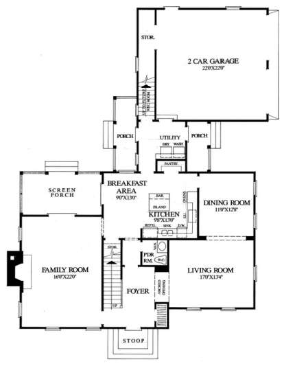 Floorplan 1 for House Plan #7922-00145