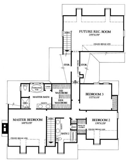 Floorplan 2 for House Plan #7922-00145