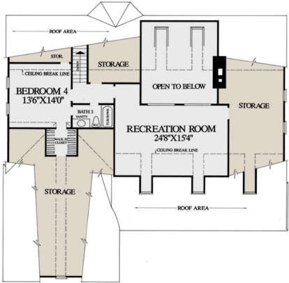 Second Floor for House Plan #7922-00147