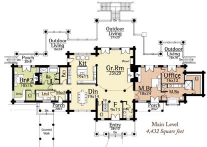 Floorplan 1 for House Plan #8504-00013