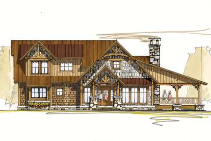 Cabin House Plan #8504-00014 Elevation Photo