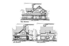 Cabin House Plan #8504-00015 Elevation Photo