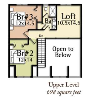 Floorplan 2 for House Plan #8504-00016