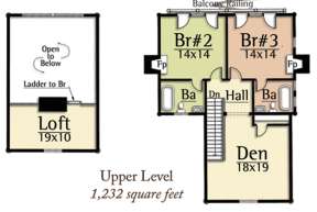 Floorplan 2 for House Plan #8504-00017