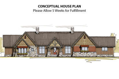 4 Bed, 4 Bath, 5533 Square Foot House Plan - #8504-00019