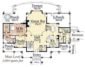 Floorplan 1 for House Plan #8504-00021