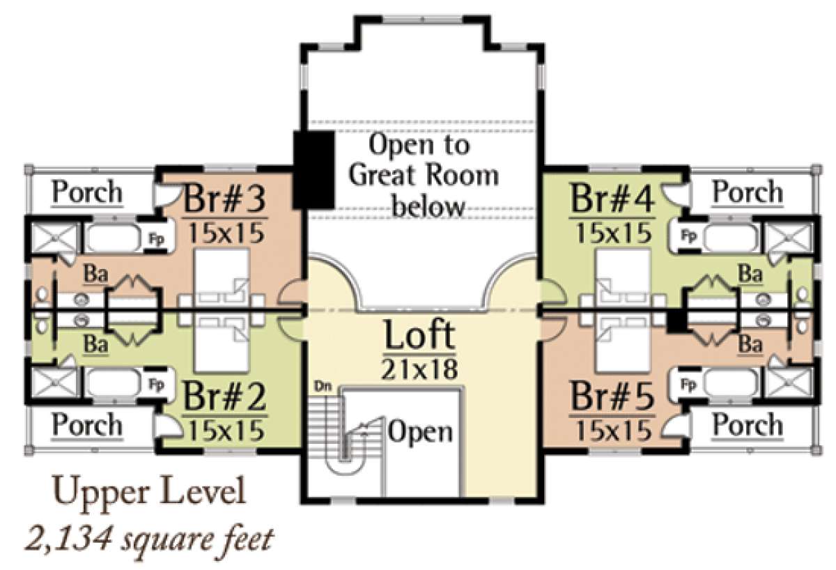 Floorplan 2 for House Plan #8504-00021