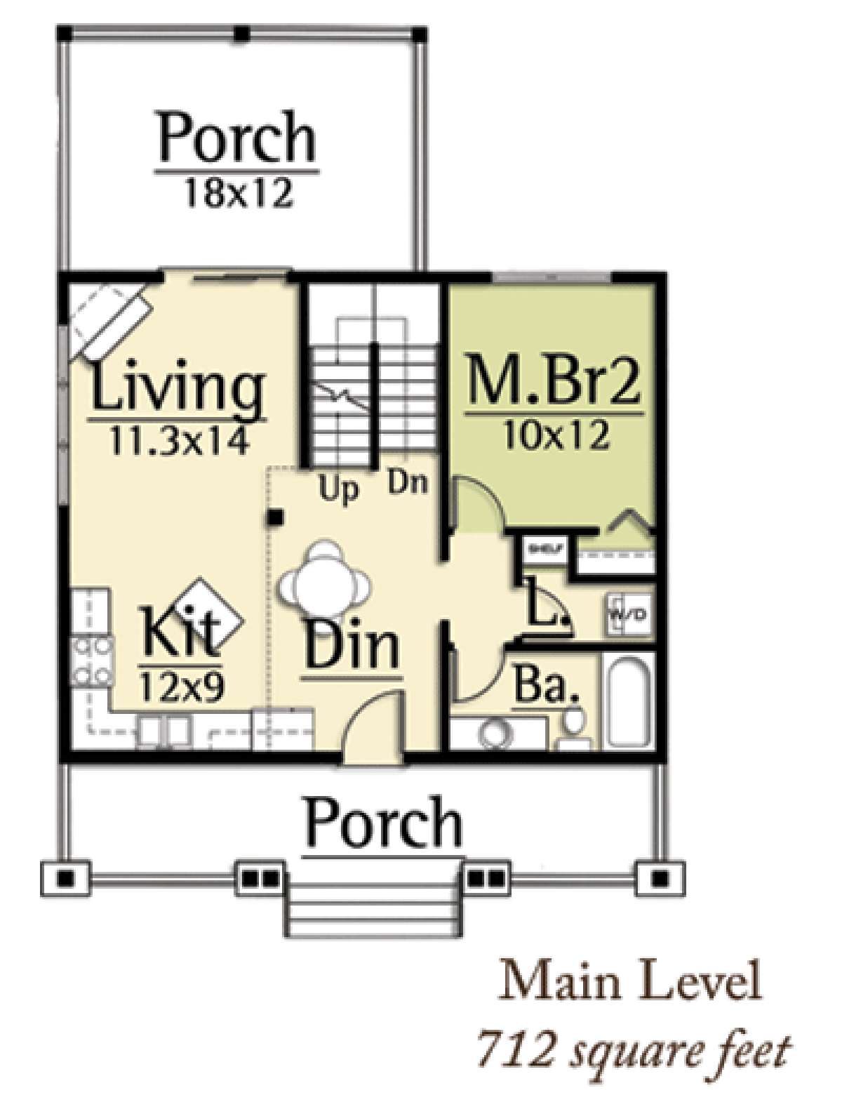 Floorplan 1 for House Plan #8504-00022
