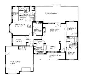 Floorplan for House Plan #039-00214