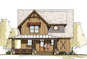 Vacation House Plan #8504-00027 Elevation Photo