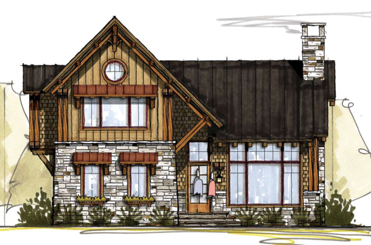 Rustic Architecture Drawing Drawing Modern Rustic Home Designs