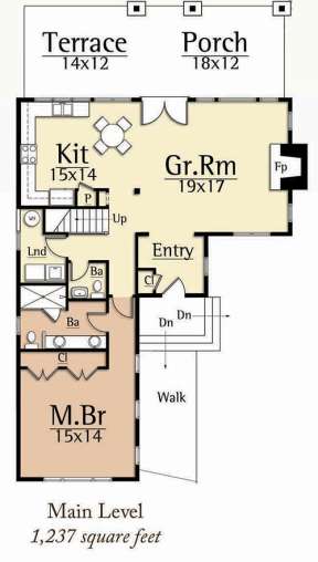 Floorplan 1 for House Plan #8504-00029