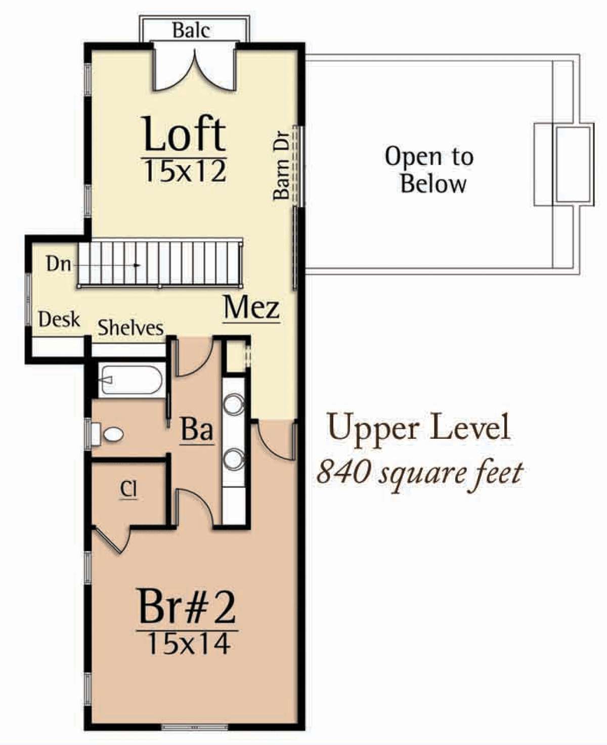 Floorplan 2 for House Plan #8504-00029