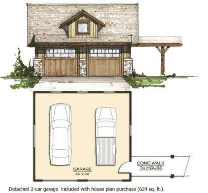 Garage for House Plan #8504-00029