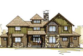 Vacation House Plan #8504-00030 Elevation Photo