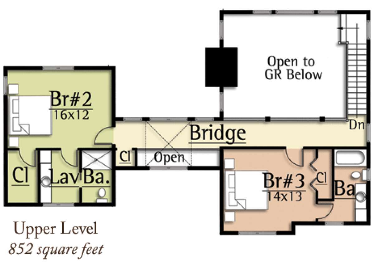 Floorplan 2 for House Plan #8504-00030
