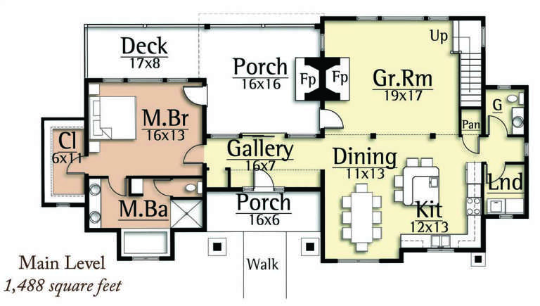 House Plan House Plan #14985 Drawing 1
