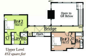 Floorplan 2 for House Plan #8504-00031