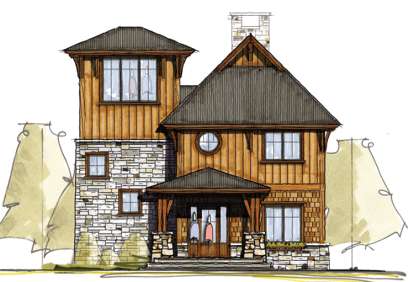 Mountain House Plan #8504-00032 Elevation Photo