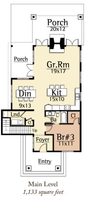 Floorplan 1 for House Plan #8504-00032