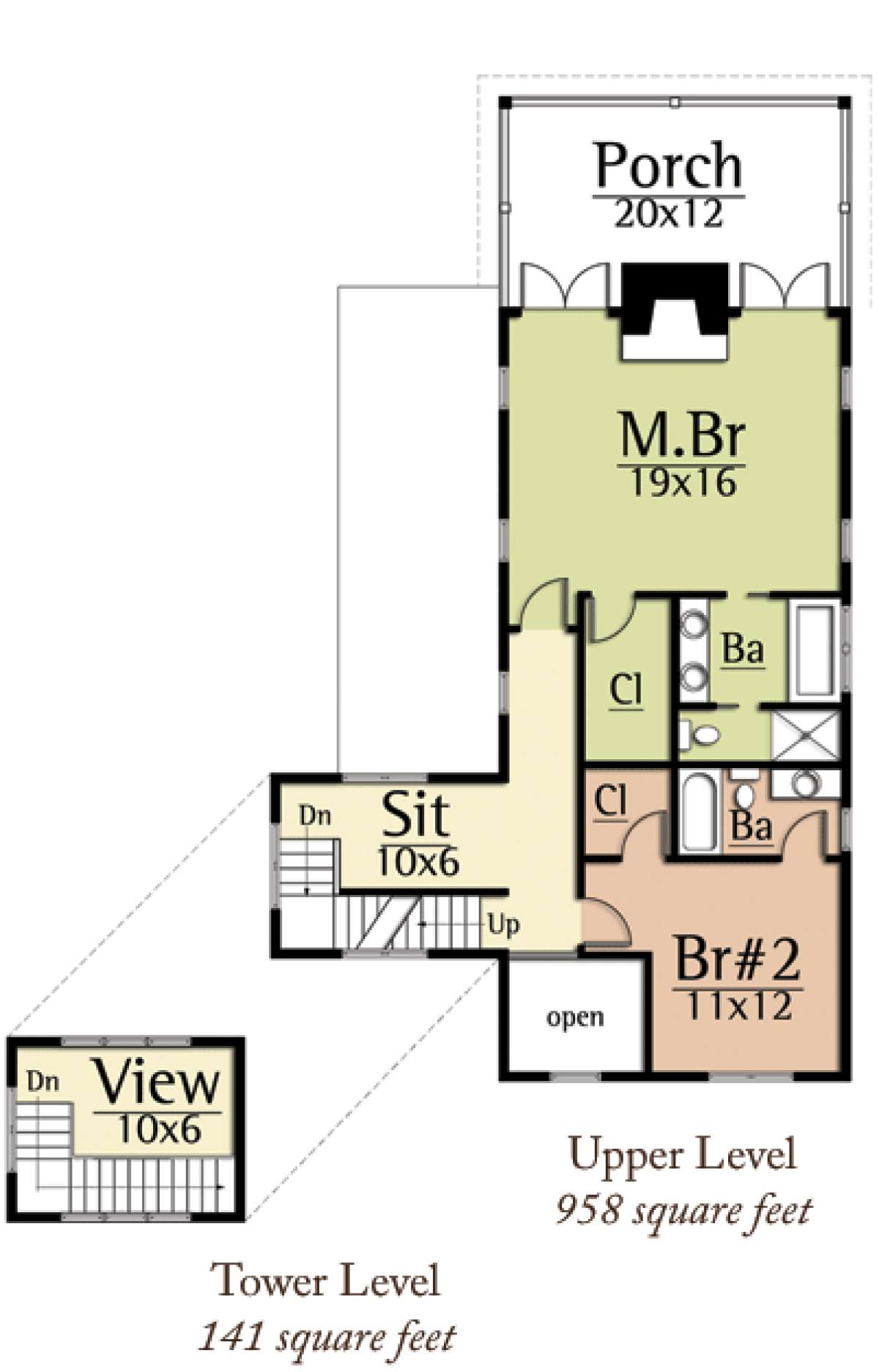 Floorplan 2 for House Plan #8504-00032