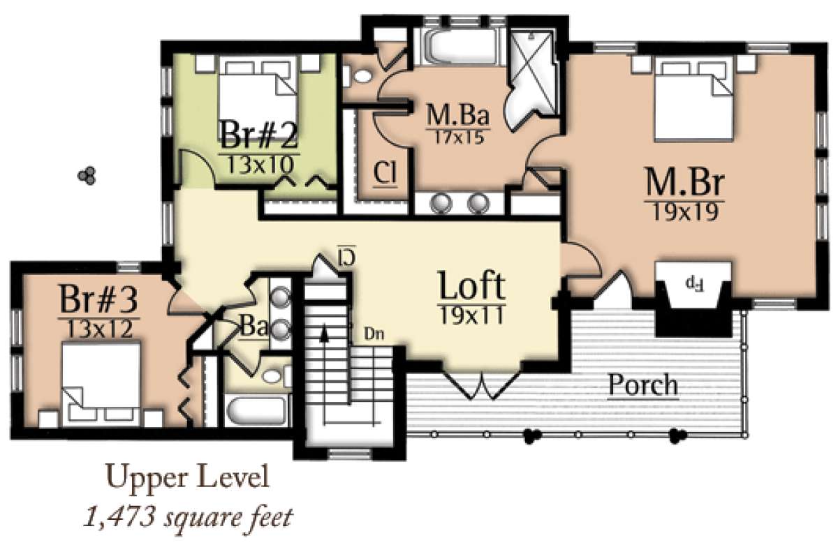 Floorplan 2 for House Plan #8504-00033