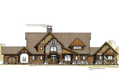 4 Bed, 5 Bath, 4714 Square Foot House Plan - #8504-00034