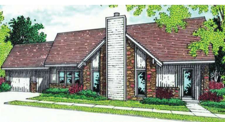 Traditional House Plan #048-00022 Elevation Photo