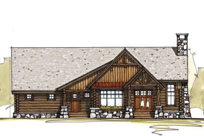 Cottage House Plan #8504-00036 Elevation Photo