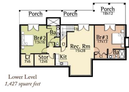 Lower Level for House Plan #8504-00036