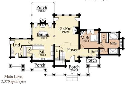 Floorplan 1 for House Plan #8504-00040