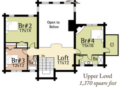 Floorplan 2 for House Plan #8504-00040