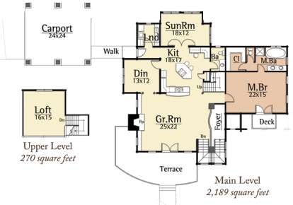 Floorplan 1 for House Plan #8504-00041