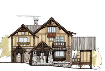 Mountain House Plan #8504-00044 Elevation Photo