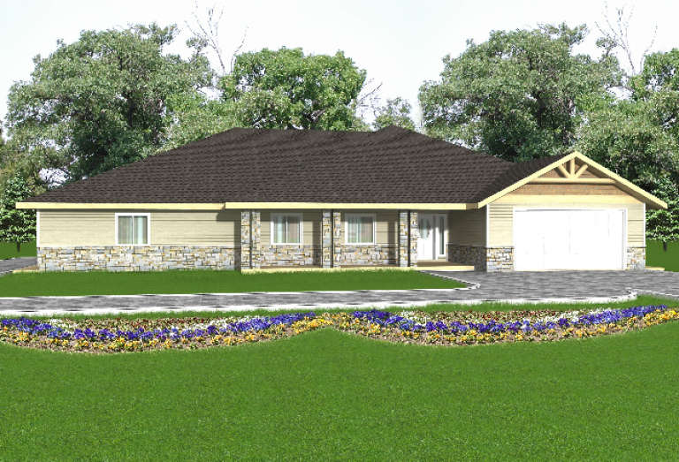 House Plan House Plan #1500 Front Elevation