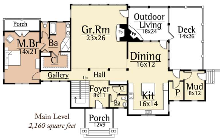 House Plan House Plan #15001 Drawing 1