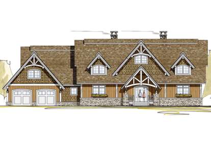 4 Bed, 4 Bath, 5050 Square Foot House Plan - #8504-00049