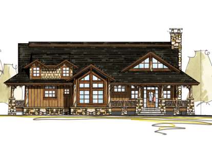 2 Bed, 2 Bath, 1861 Square Foot House Plan - #8504-00050