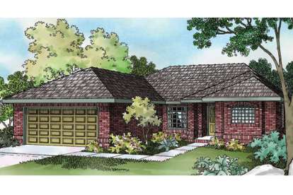 Traditional House Plan #035-00597 Elevation Photo